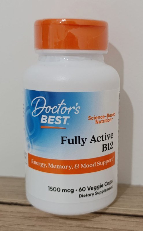 Витамин B12 Doctor's Best 1500 мкг, 60 капсул