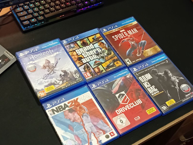 Horizon Zero Dawn, Spider Man, NBA 2022, Driver Club, Одни из нас