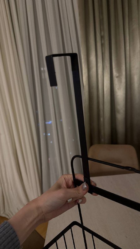 Металлическая полка JYSK с крючками для ванной или кухни 3