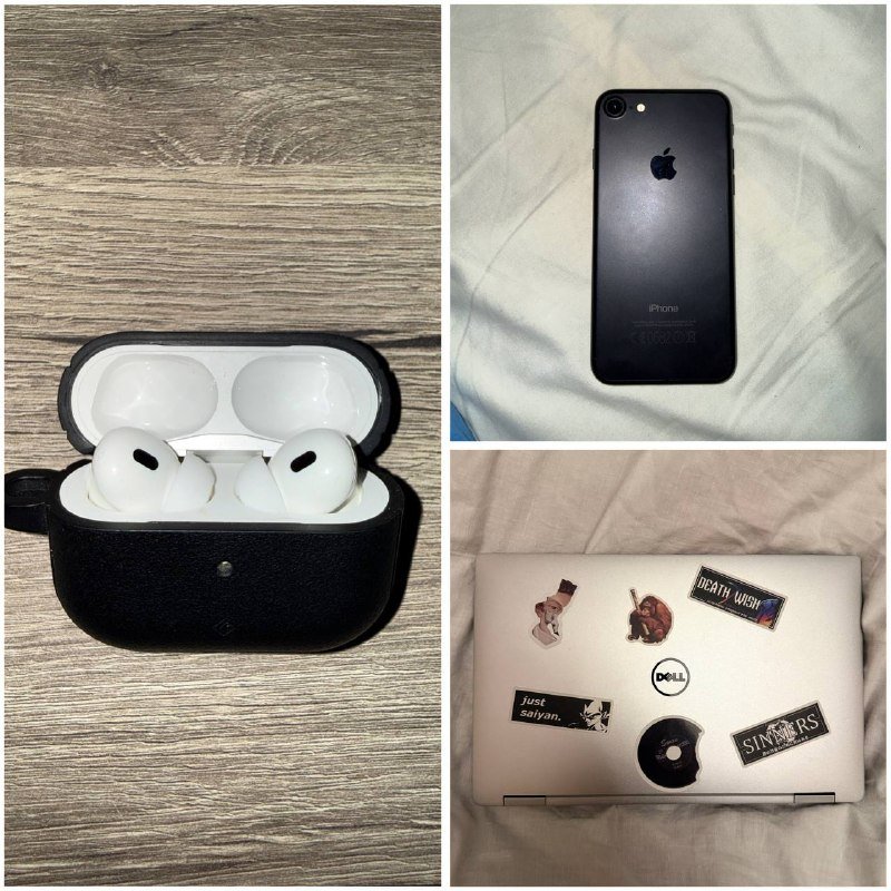 Airpods Pro 2, iPhone 7, Dell XPS 13" 9365
