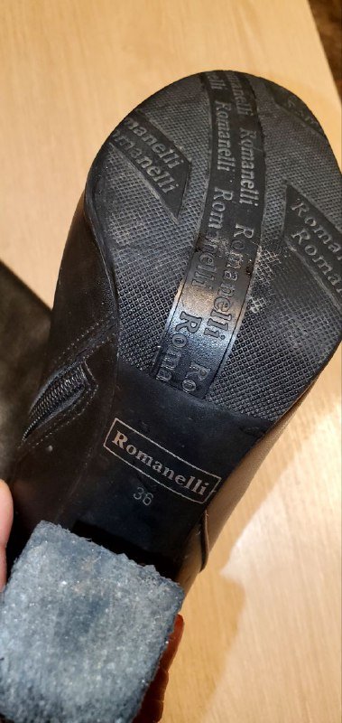 Кожаные сапоги 36 размер 3