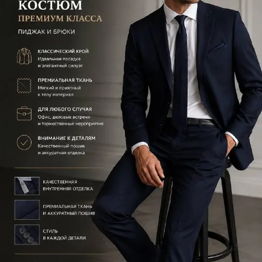 Мужской костюм KANZLER Black Label