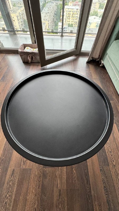 Кофейный столик Jysk RANDERUP Ø75 black 2
