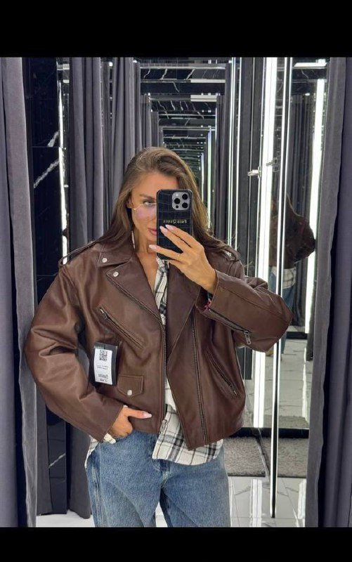 Натуральная кожаная куртка размер s-m