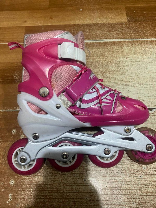 Детские роликовые коньки розовые 21 см 2