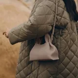 Сумка Polene Numéro Neuf Mini Textured Taupe 6