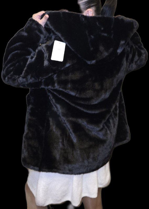 Полу шубки белая и черная оверсайз S M L