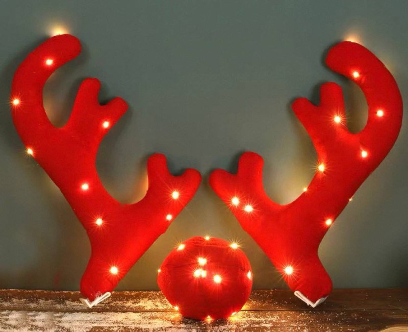 Набор светящихся рожек для машины