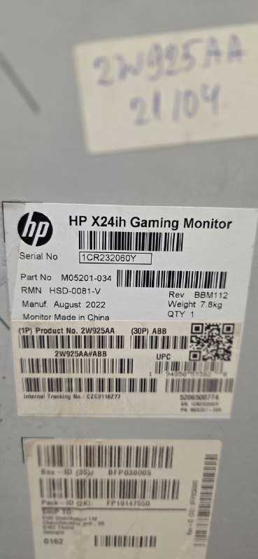 HP X24ih Gaming Monitor 4