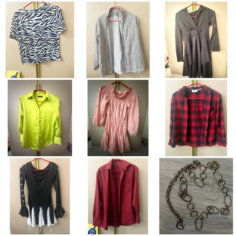 Женская одежда и цепочка