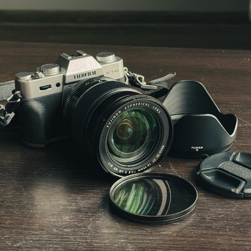 Fujifilm X-T10 camera with Fujinon XF 16-55mm lens