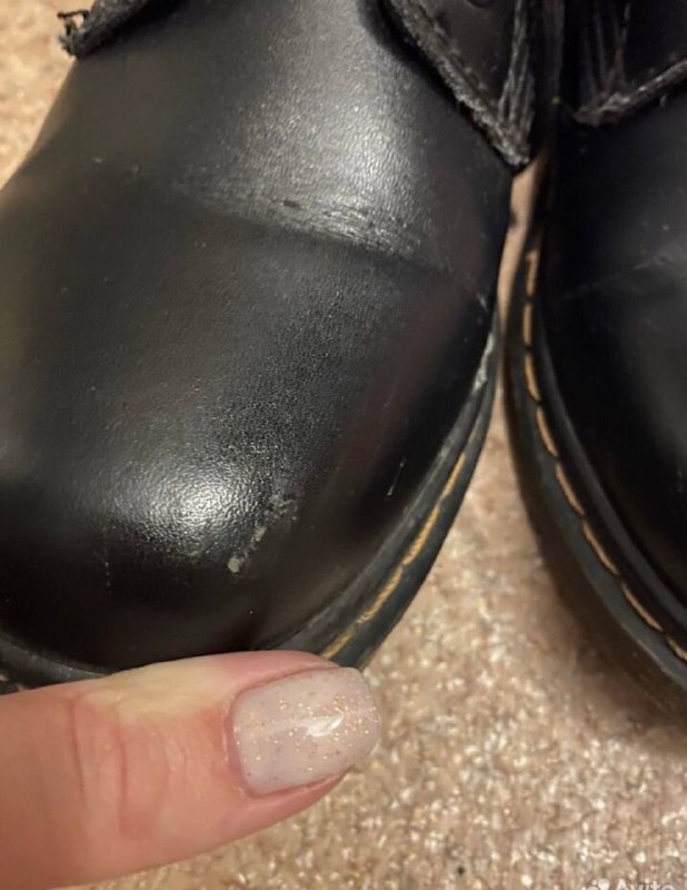 Ботинки Dr.Martens, чёрные, размер 38 5