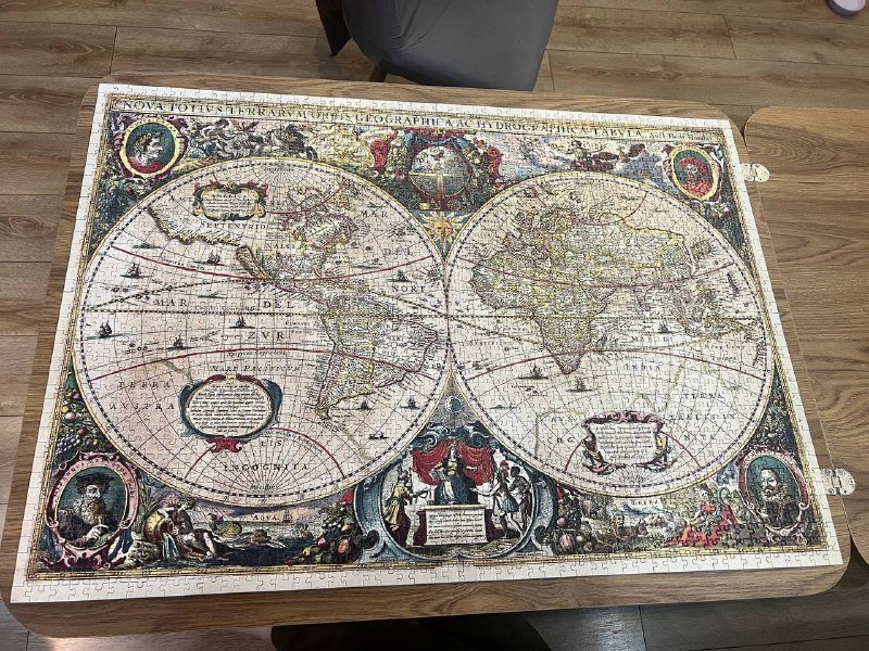 Пазл 2000 деталей старинная карта мира 3