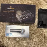 микрофон Shure, микшерный пульт 3