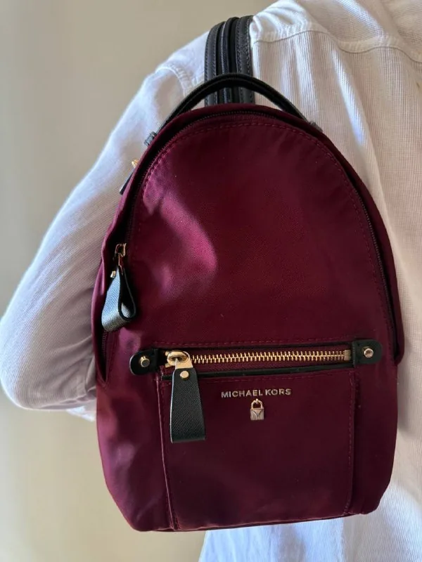 MICHAEL KORS Nylon Kelsey backpack, REBECCA MINKOFF Edie Grey bag 1