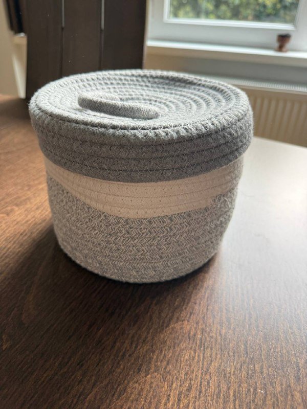 тканевая емкость с крышкой для хранения