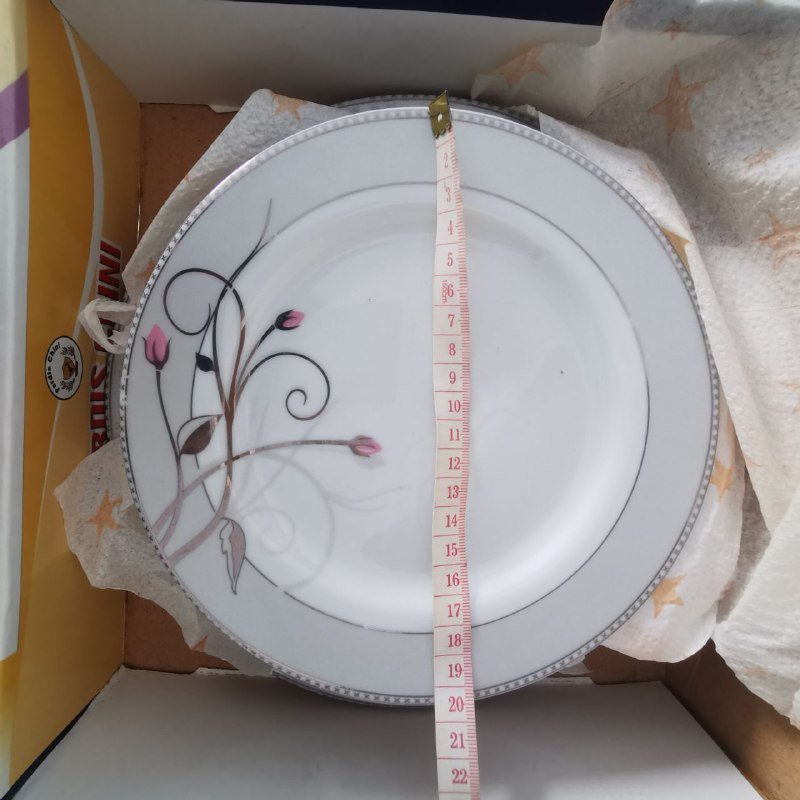 Набор из 6 керамических тарелок и большого блюда