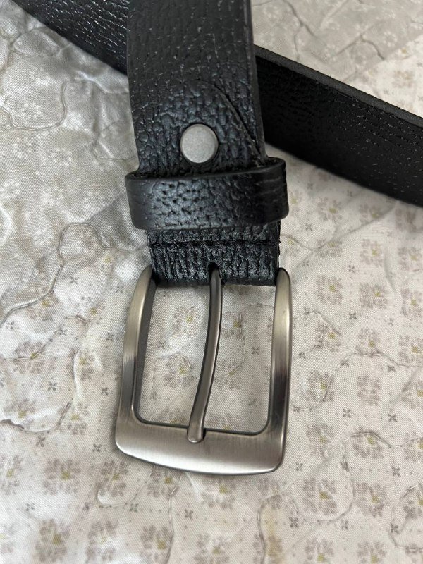 Ремень натуральная кожа черный 4