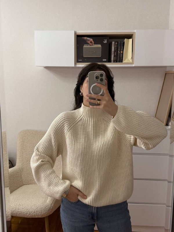 H&M блузка, ZARA брюки, H&M свитер, свитер XS, жакет шерстяной 4