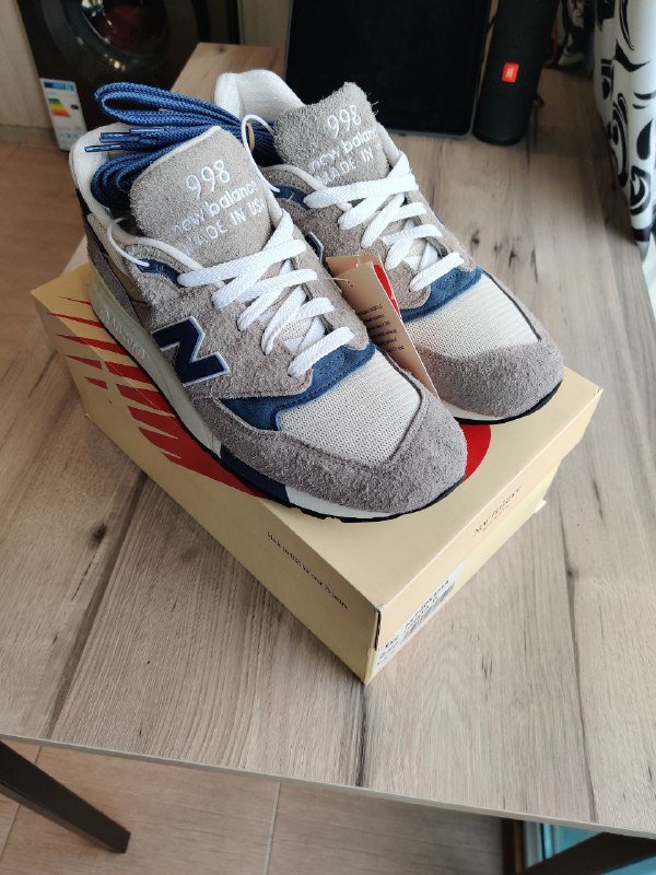 Кроссовки New Balance 998 Teddy Santis Grey Day, размер 9 US 2