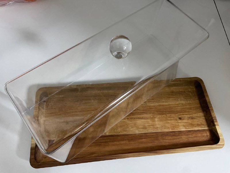 Деревянная доска для выпечки с крышкой 2