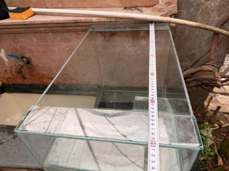 Аквариум для черепахы стеклянный 40x35x60 см 2