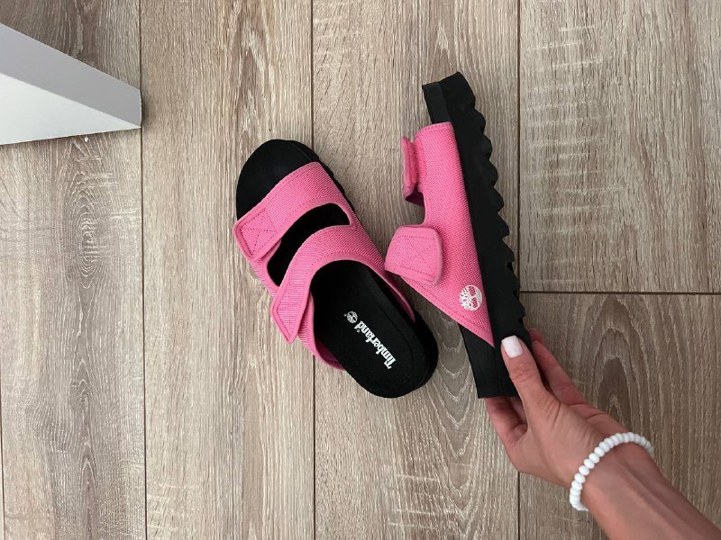 Розовые регулируемые женские сандалии размер 37 5