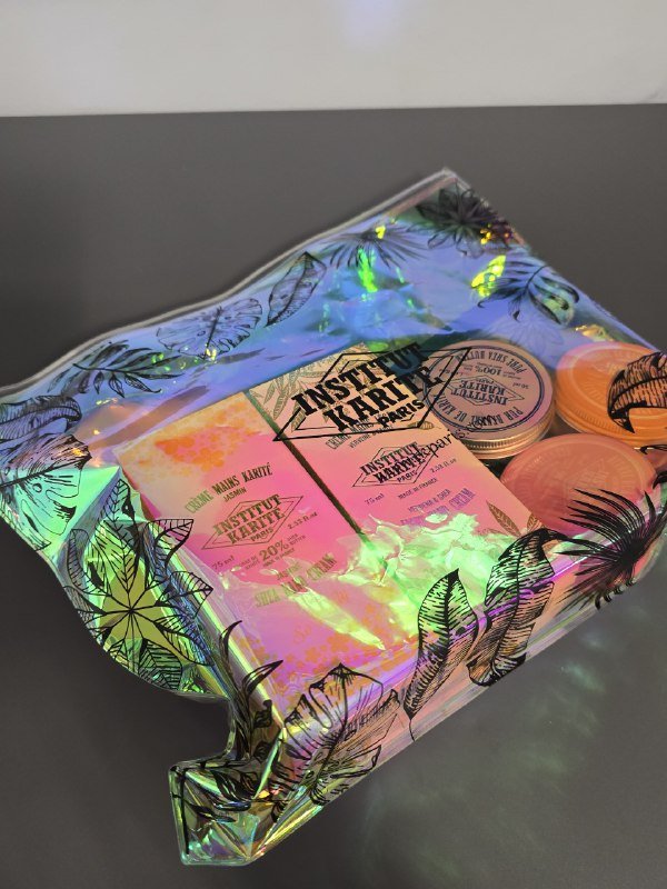 набор косметики Institut Karite крема для рук масла ши косметички шопер