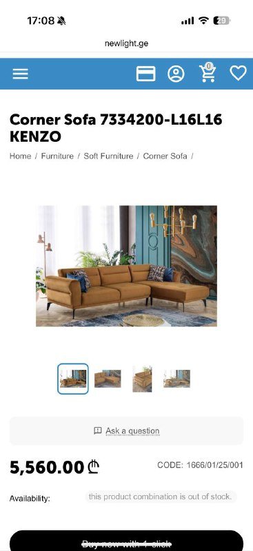 Диван с двумя модулями и подушками 2