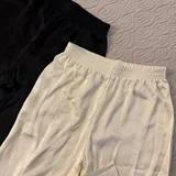 Женские штаны, черные и молочные 3
