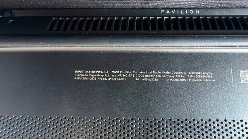 Ноутбук HP pavilion 15-bc304ur 4