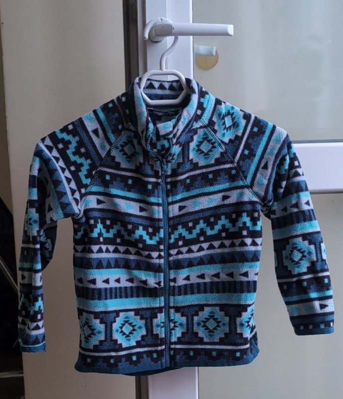 Флисовая кофта детская размер 110