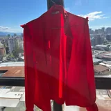 Красная рубашка, спортивные штаны 1