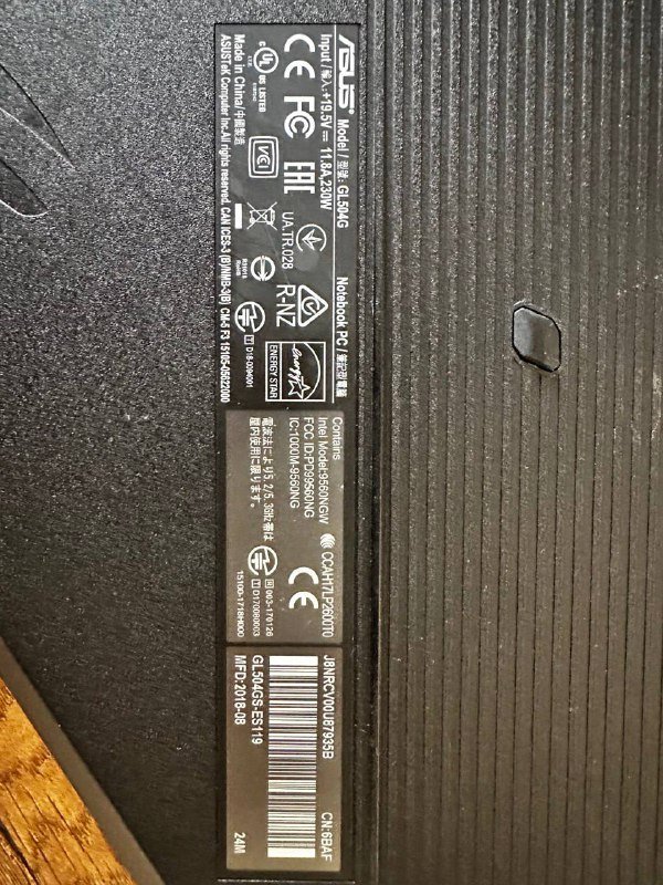 Ноутбук Asus ROG i7-8750H 32GB RAM GTX 1070 SSD 5