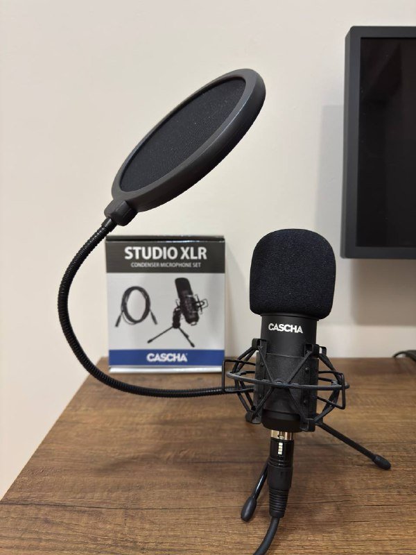 микрофон CASCHA с поп-фильтром