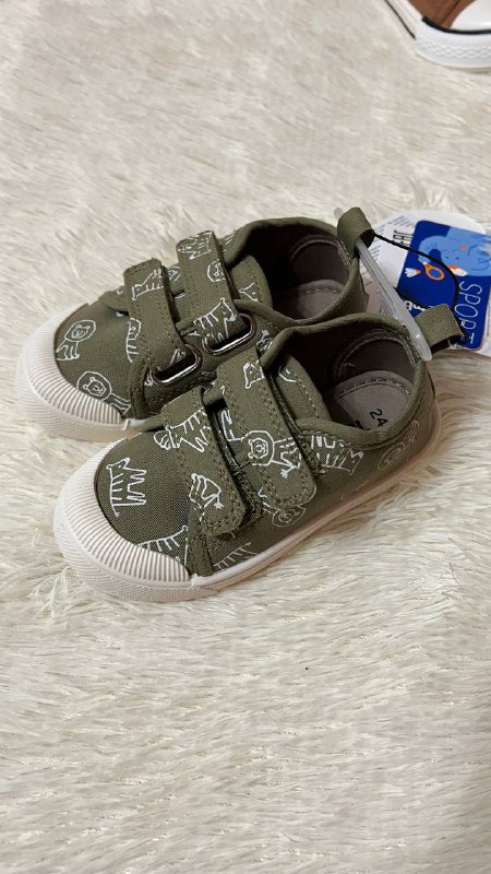 Детские кеды новые коричневые и зеленые 5