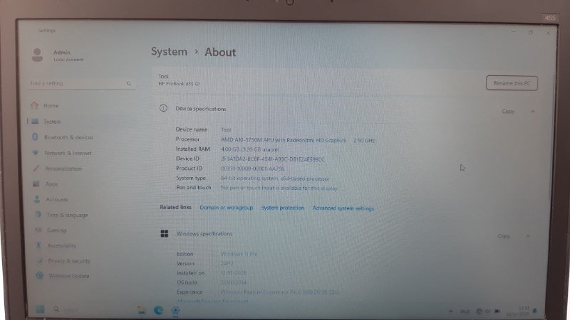 Ноутбук НР 455 G1 большой экран 15.6' AMD A10-5750M, Ram 4Gb, Hdd 500 Gb 2