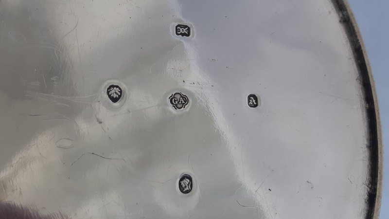 Посеребренный чайник George Angell & Co выставочный образец 10