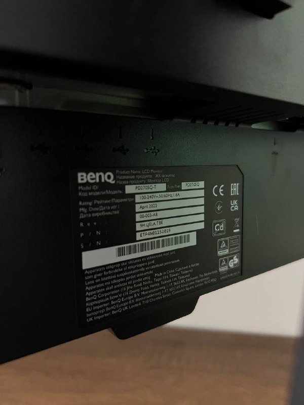 Монитор Benq 27” PD2705Q 2k 4
