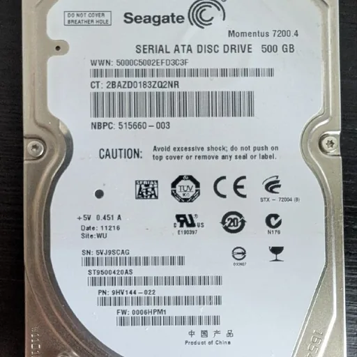 Жёсткий диск Seagate 500 ГБ