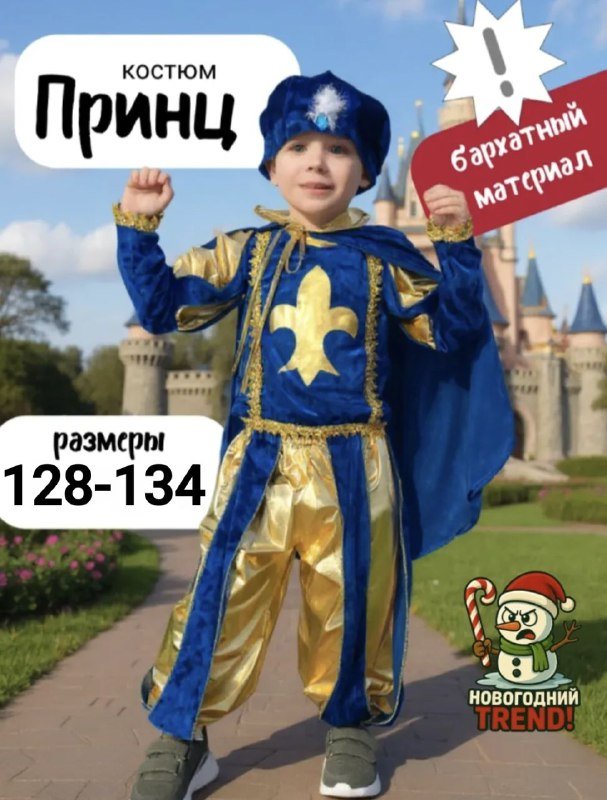 Карнавальный костюм принц для мальчика
