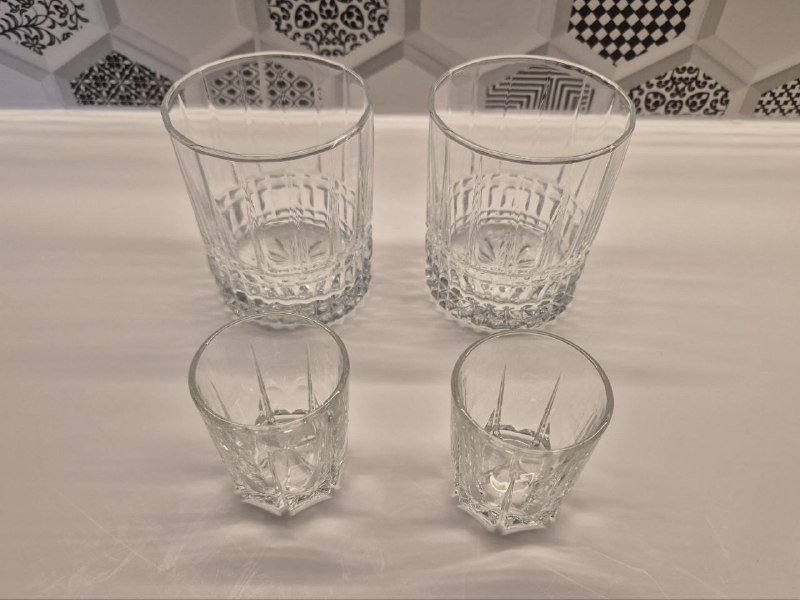 Высокий стеклянный стакан, двустенный стакан, стаканы и рюмки 2