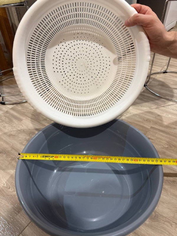 Набор баночек для специй, пластиковые контейнеры, тазик с дуршлагом 6