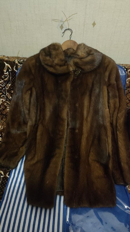 Шуба из натуральной норки, размер S