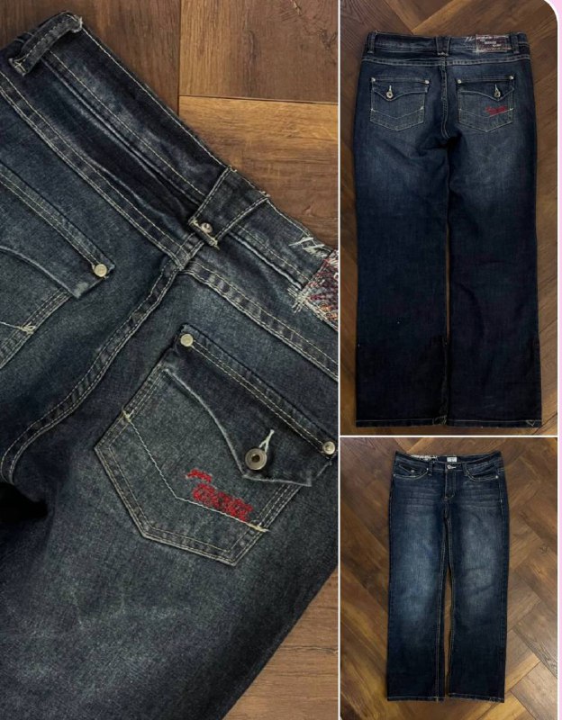 винтажные расклешенные джинсы, джинсы с деталями, straight fit, спортивные штаны, штаны карго, брюки винтаж, джинсы baggy, широкие, wide leg с рваными коленками 3