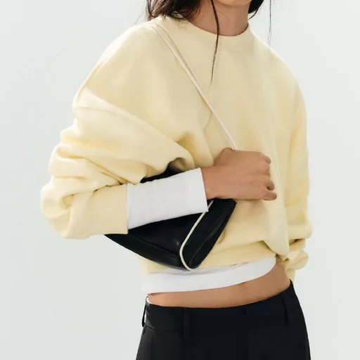 Две толстовки Zara Basic, розовая и желтая, размер S