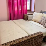 Диван раскладной из искусственного ротанга 4