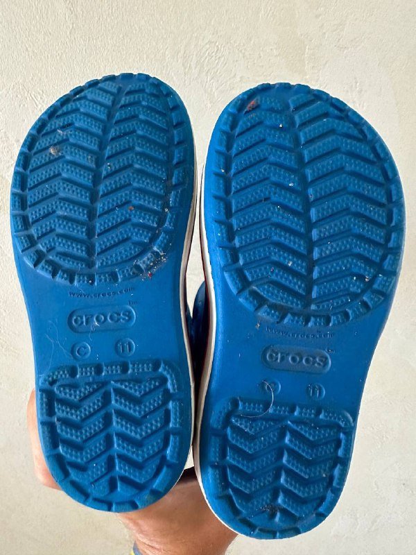 Резиновые сапоги Crocs синие, размер С11 3