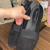 Черные женские лодочки из замши 4