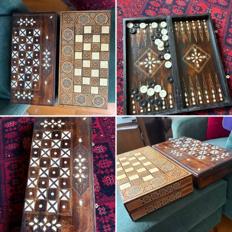 Арабская нарды ручной работы, 2 штуки